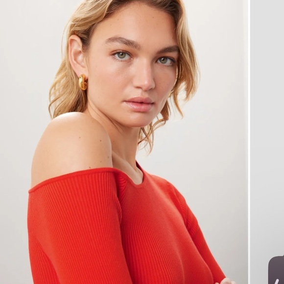 LAPOINTE Orange Off-Shoulder Dress - Picture 4 of 11